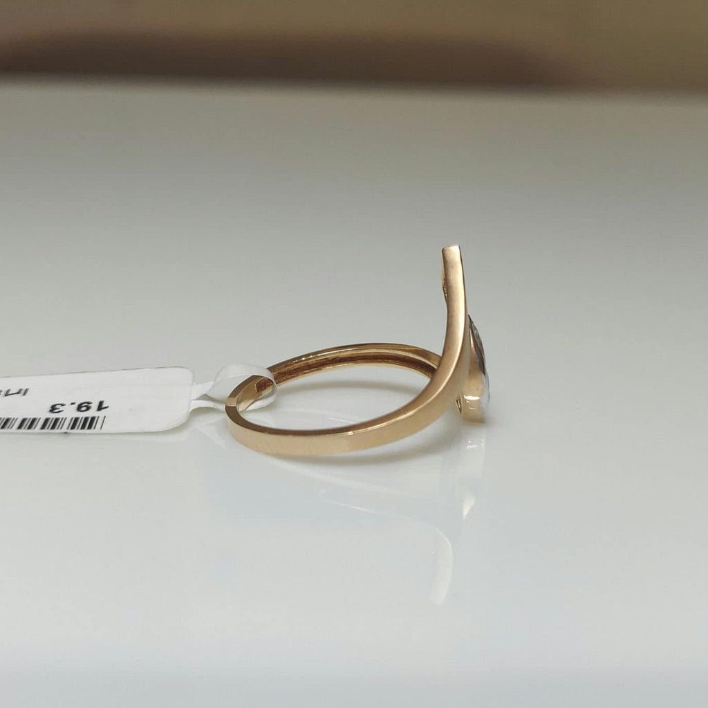 Marquise Lab Grown Diamond Engagement Ring | 14K Gold Open Design