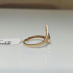 Marquise Lab Grown Diamond Engagement Ring | 14K Gold Open Design