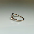 Lab Grown Diamond Star Ring | 0.20 Carat, Solid Gold Wedding Band
