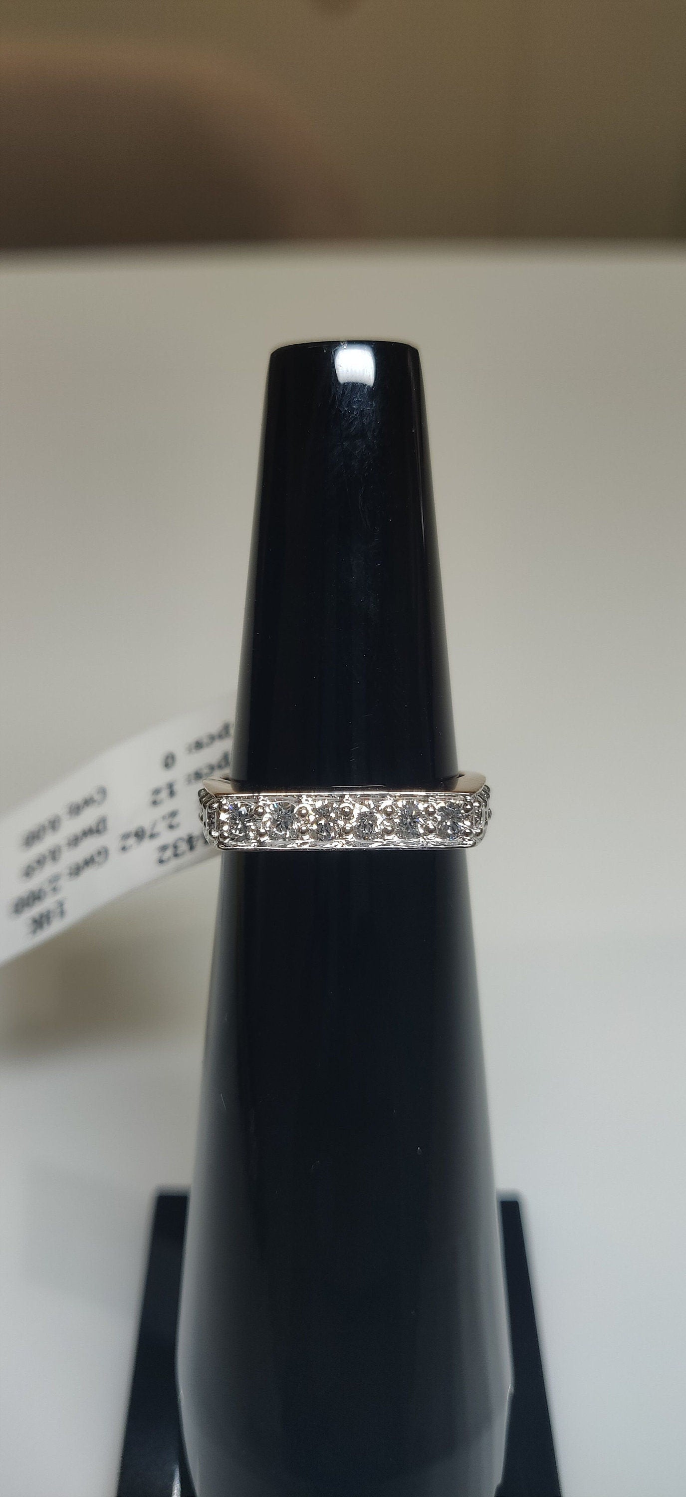 14K Gold Lab Grown Diamond Ring: Minimalist Unisex Weeding Band