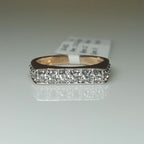 14K Gold Lab Grown Diamond Ring: Minimalist Unisex Weeding Band
