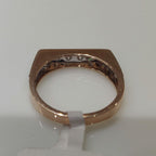 14K Gold Lab Grown Diamond Ring: Minimalist Unisex Weeding Band