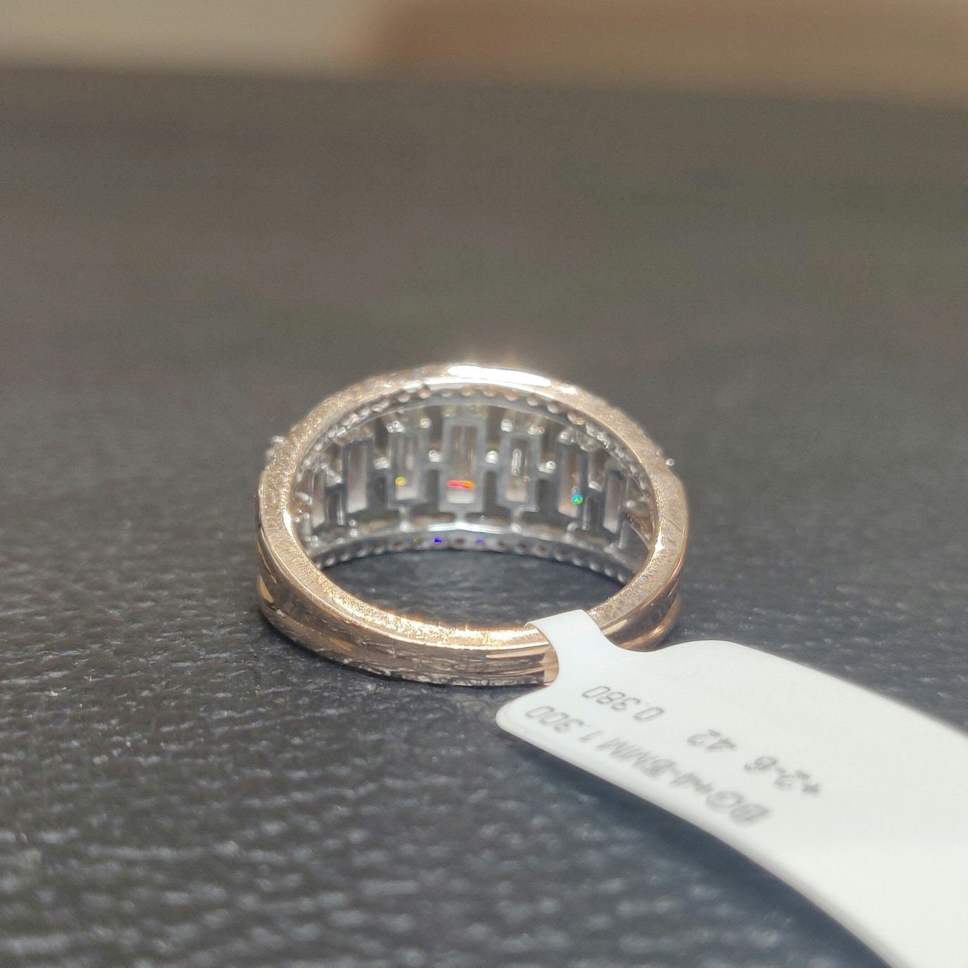 Baguette Lab Grown Diamond Ring | 14K Gold Wedding Band