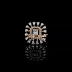 Lab Grown Diamond 14K Gold Statement Ring | Cocktail Wedding Ring