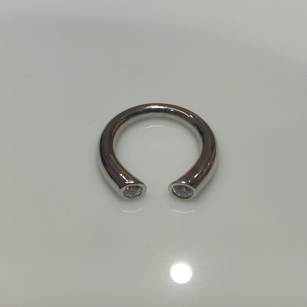 Lab Grown Diamond Toi et Moi Ring | 14k Gold Open Cuff