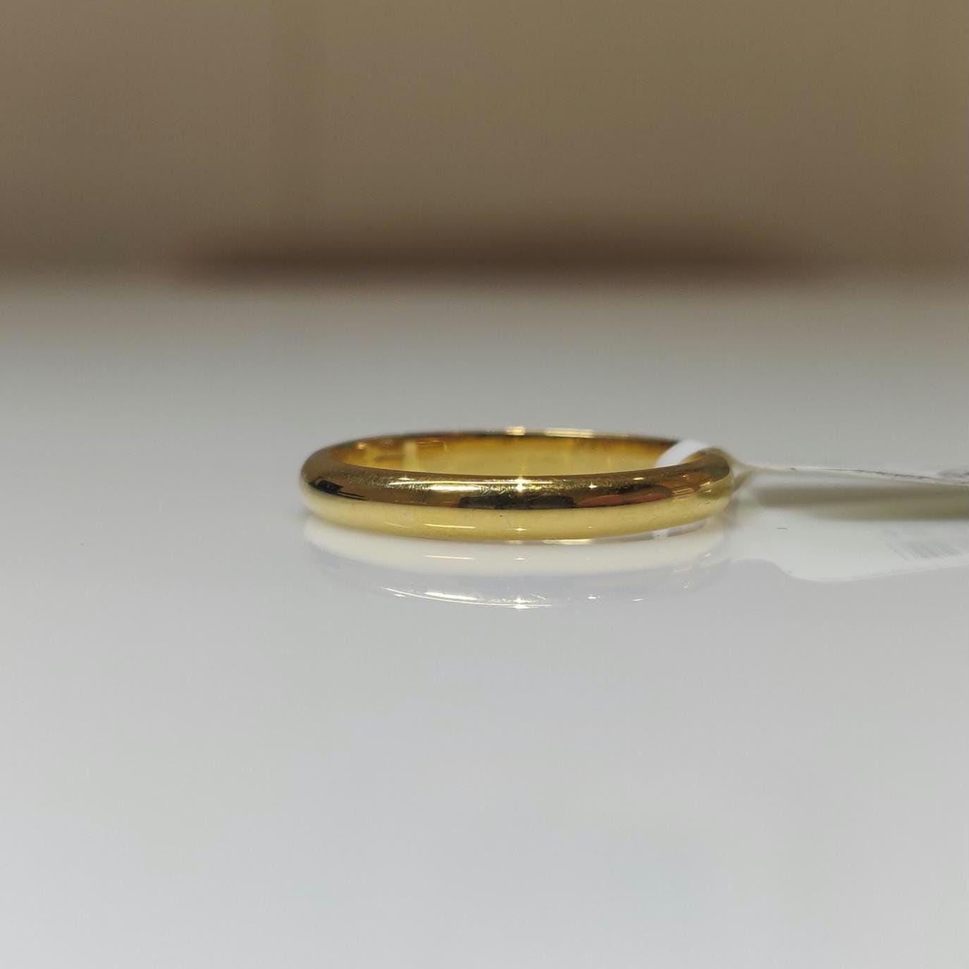 Lab Grown Diamond 14K Gold Wedding Band | Minimalist Promise Ring