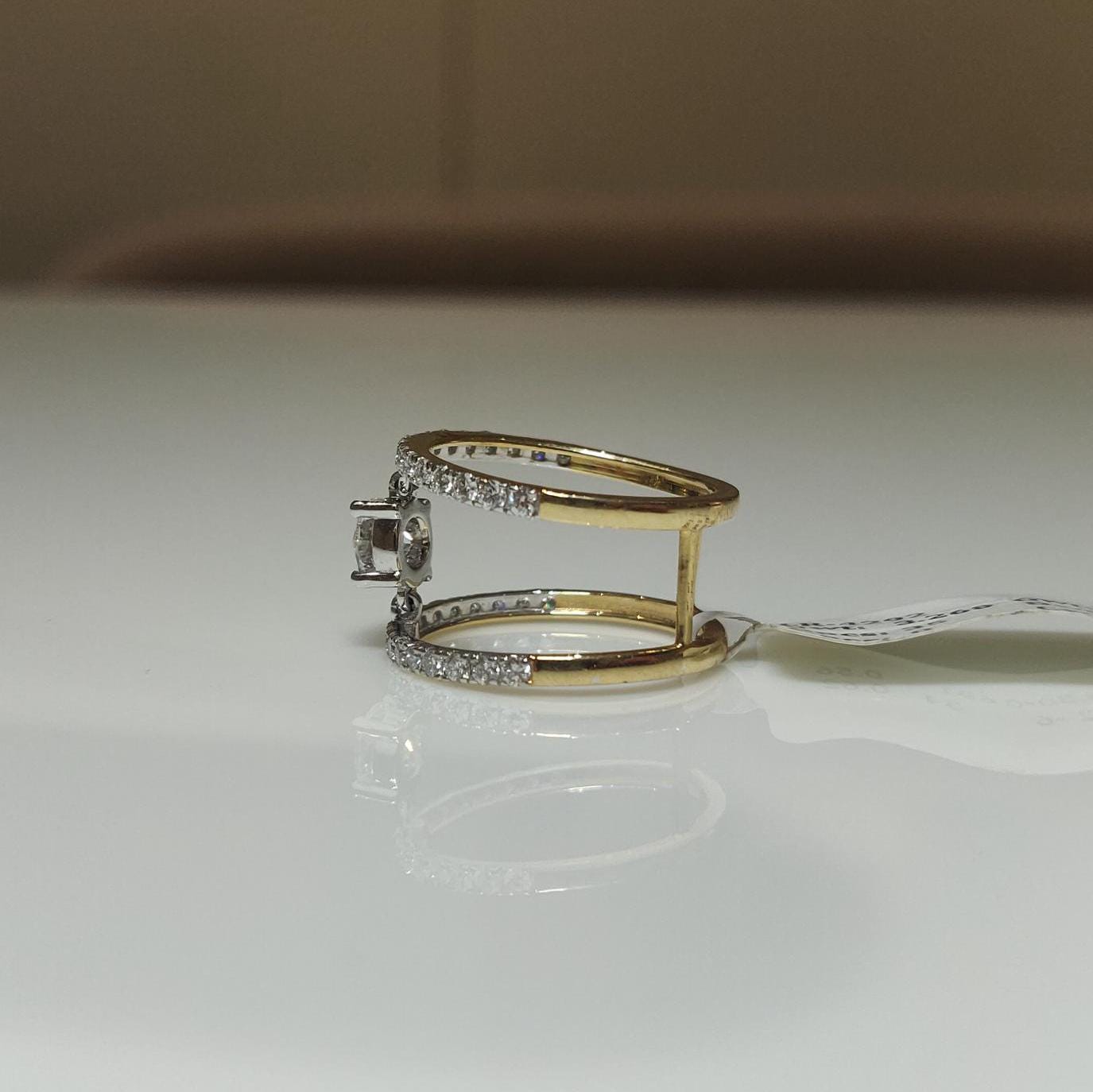 Lab Grown Diamond Engagement Ring | 14K Gold CVD Solitaire Wedding Ring