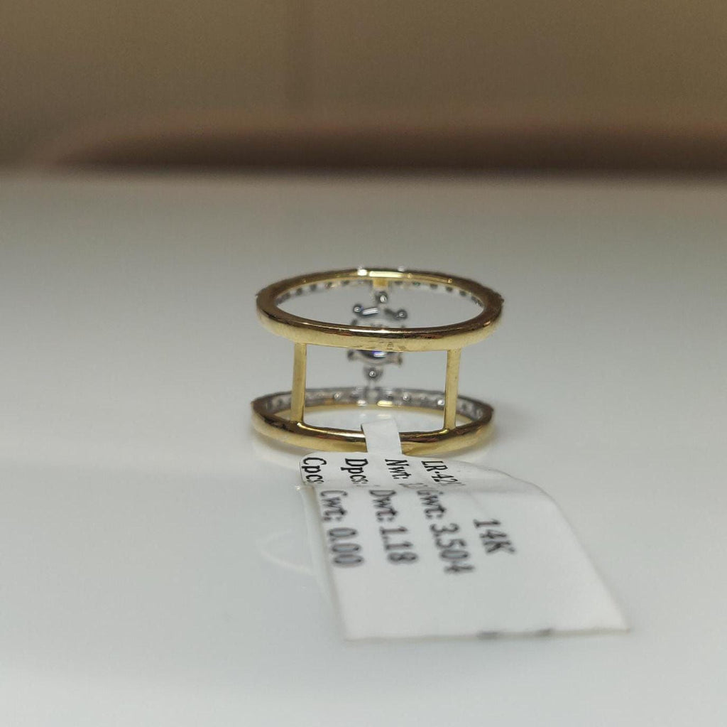 Lab Grown Diamond Engagement Ring | 14K Gold CVD Solitaire Wedding Ring