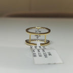 Lab Grown Diamond Engagement Ring | 14K Gold CVD Solitaire Wedding Ring