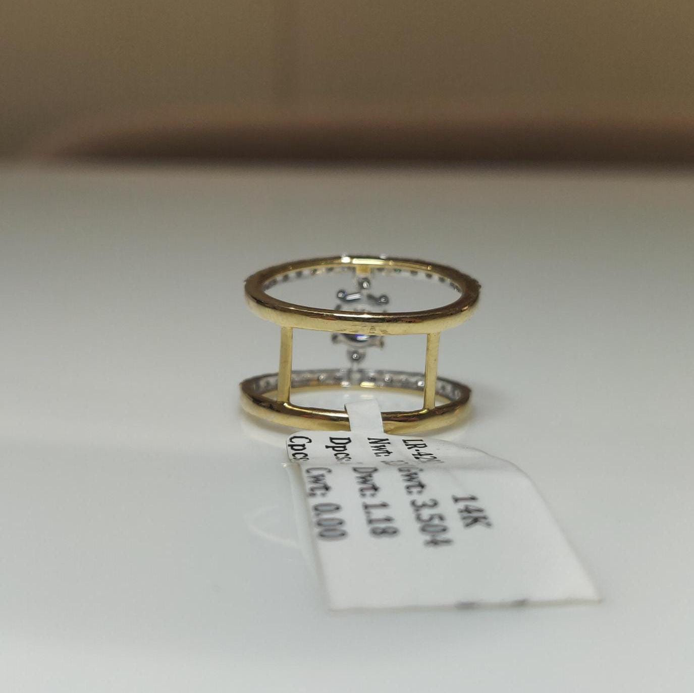 Lab Grown Diamond Engagement Ring | 14K Gold CVD Solitaire Wedding Ring