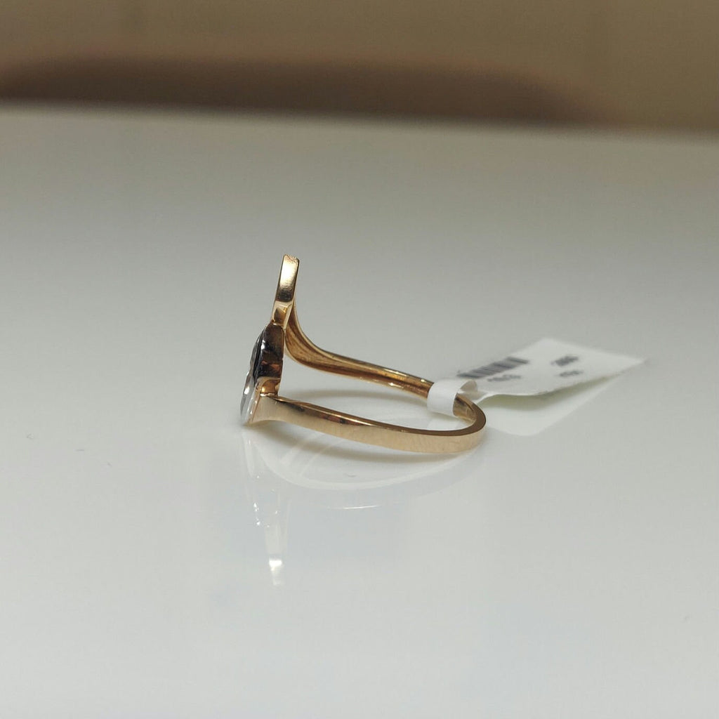 Marquise Lab Grown Diamond Engagement Ring | 14K Gold Open Design