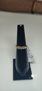 Lab Grown Diamond Ring | 14K Gold Geometric Wedding Band