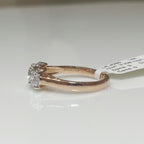 1.50Ct Three Stone Lab Grown Diamond Ring | 14K Gold Engagement Ring