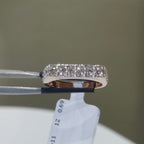 14K Gold Lab Grown Diamond Ring: Minimalist Unisex Weeding Band