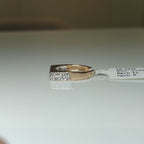 14K Gold Lab Grown Diamond Ring: Minimalist Unisex Weeding Band