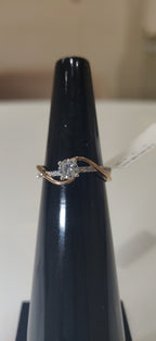 Lab Grown Diamond Engagement Ring | 14k Gold Wedding Band