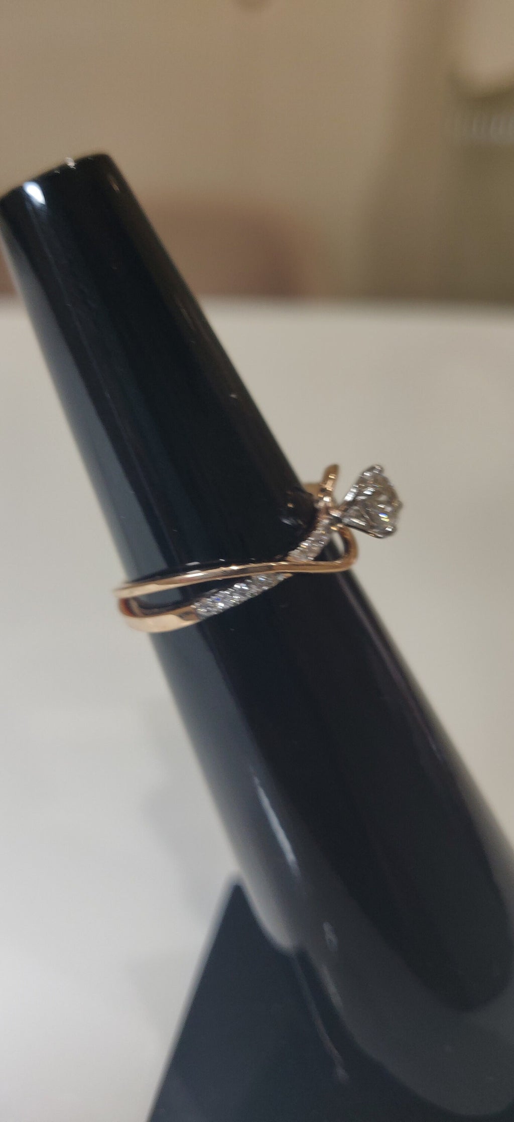 Lab Grown Diamond Engagement Ring | 14k Gold Wedding Band