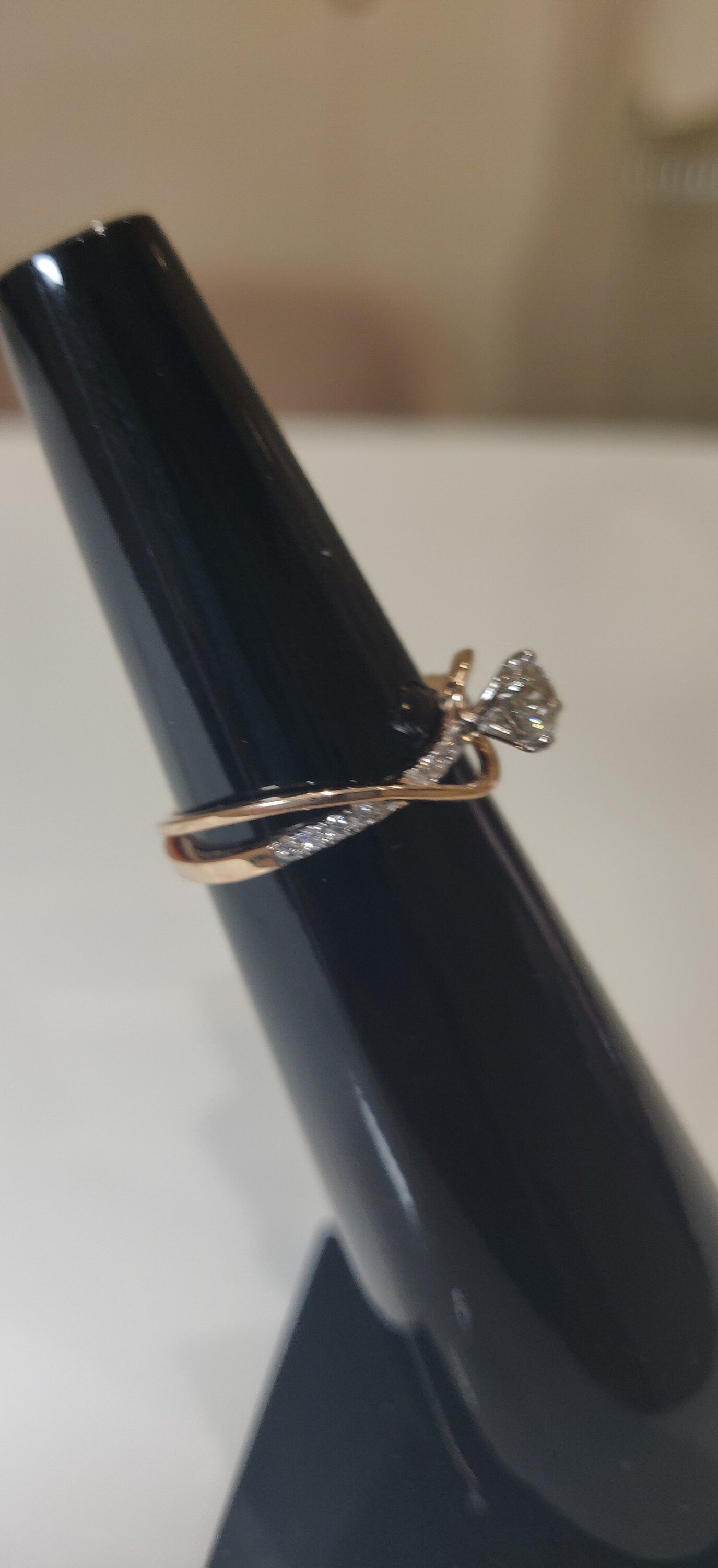 Lab Grown Diamond Engagement Ring | 14k Gold Wedding Band