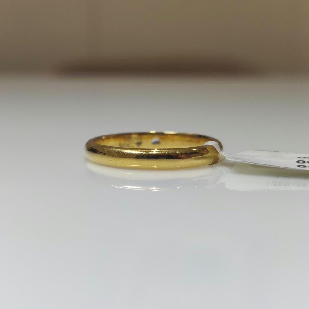 Lab Grown Diamond 14K Gold Wedding Band | Minimalist Promise Ring