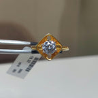 1 Carat Lab Grown Diamond Engagement Ring | 14K Gold Flower Ring