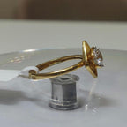 1 Carat Lab Grown Diamond Engagement Ring | 14K Gold Flower Ring