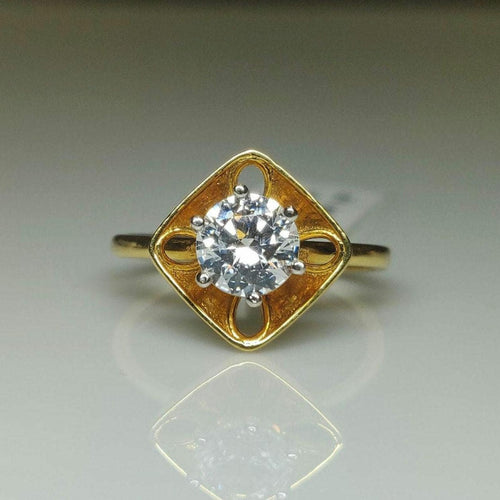 1 Carat Lab Grown Diamond Engagement Ring | 14K Gold Flower Ring
