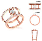 Lab Grown Diamond Engagement Ring | 14K Gold CVD Solitaire Wedding Ring