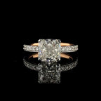 Princess Cut 2.30Ct Lab Grown Diamond Engagement Ring | 14K Gold, IGI Certified