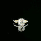 Cushion Cut 2.20 CTW Lab Grown Diamond Engagement Ring, 14K Gold, IGI Certified