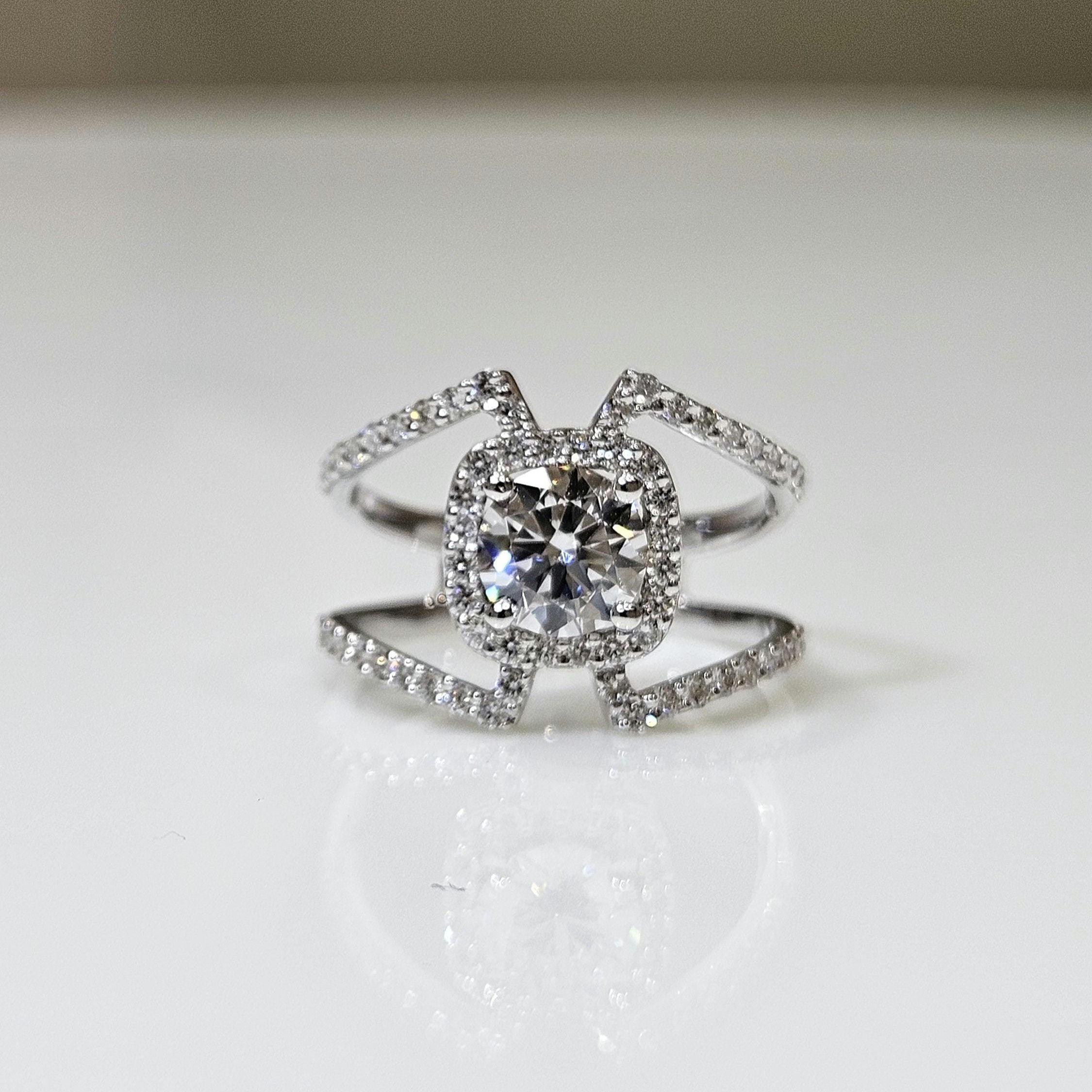 1.5ct Lab Grown Diamond Engagement Ring | 14K Gold, IGI Certified