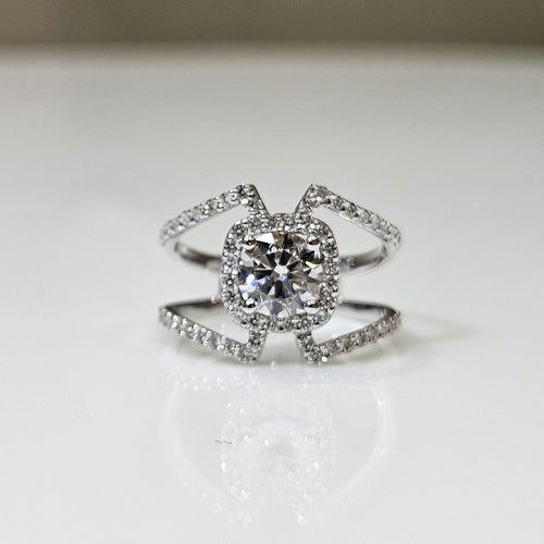 1.5ct Lab Grown Diamond Engagement Ring | 14K Gold, IGI Certified