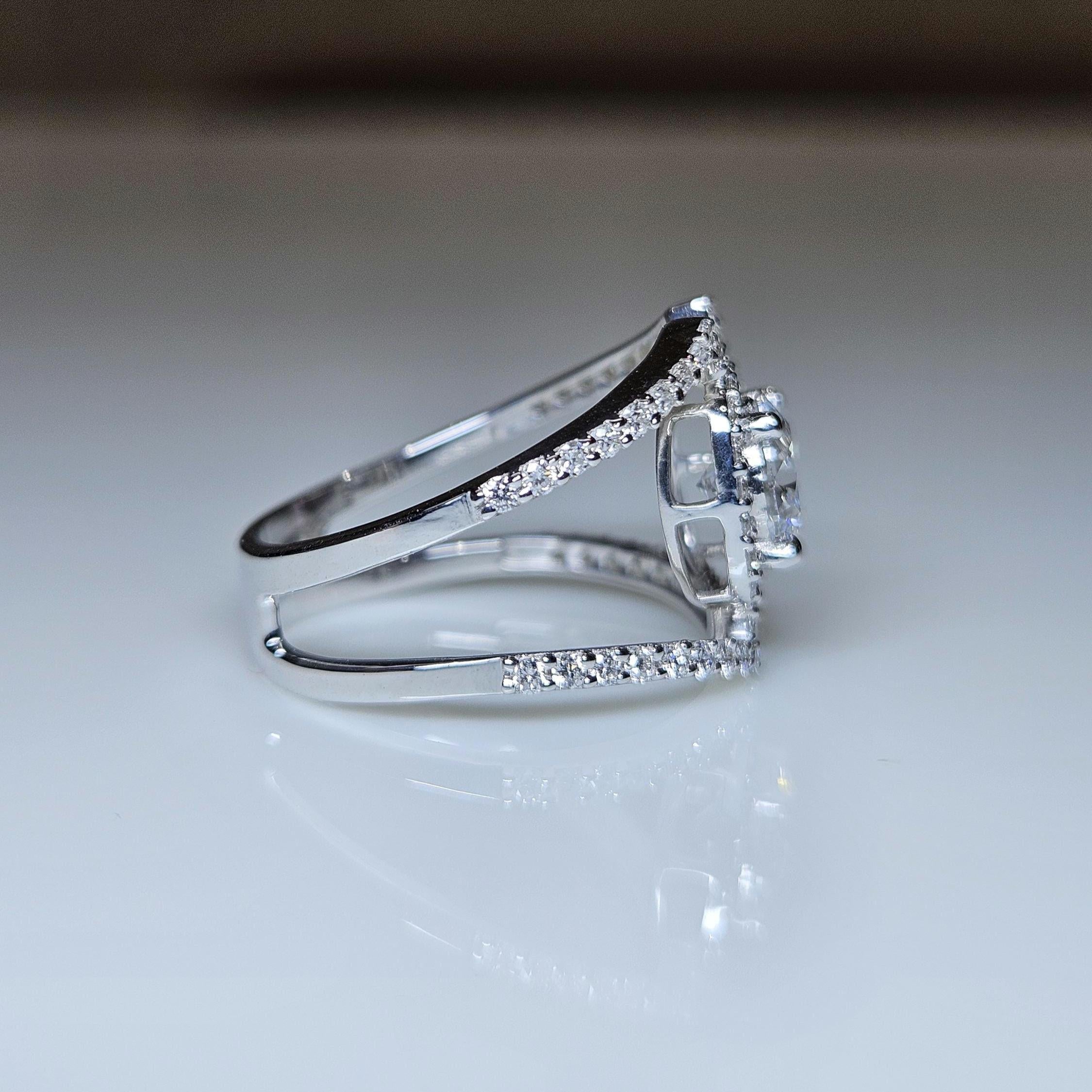 1.5ct Lab Grown Diamond Engagement Ring | 14K Gold, IGI Certified