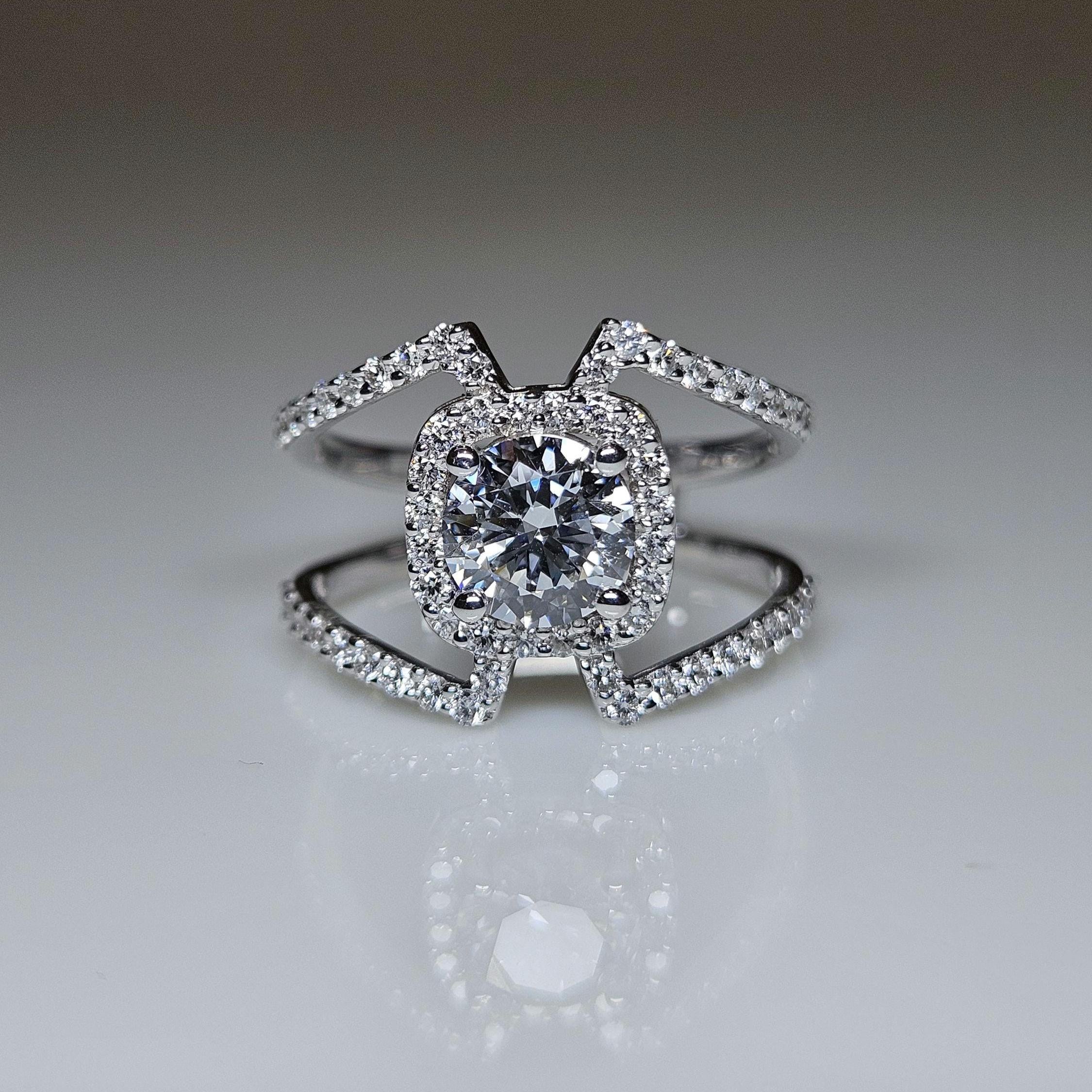 1.5ct Lab Grown Diamond Engagement Ring | 14K Gold, IGI Certified