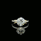 2.20ct Round Lab Grown Diamond Engagement Ring | 14K Gold, IGI Certified
