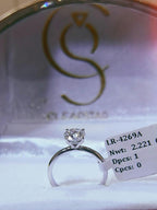 1.00 Carat Lab Grown Diamond Solitaire Ring | 14K Gold, D Color, VVS2