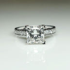 Princess Cut 2.20ct Lab Grown Diamond Ring | 14K Gold Engagement Ring