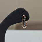 14K Gold Lab Grown Diamond Huggie Earrings | Dangle Hoops