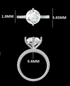 2.20ct Round Lab Grown Diamond Engagement Ring | 14K Gold, IGI Certified