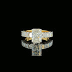 3.50Ct Radiant Lab Diamond Ring | Emerald Cut, 14K Gold, SGL Certified