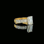 3.50Ct Radiant Lab Diamond Ring | Emerald Cut, 14K Gold, SGL Certified