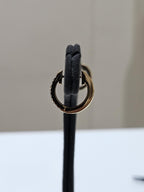 14K Gold Lab Grown Diamond Huggie Earrings: Sustainable Dangle Hoops