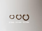 14K Gold Lab Grown Diamond Huggie Earrings: Sustainable Dangle Hoops