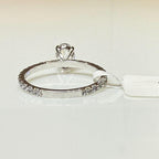 Oval Lab Diamond Engagement Ring: 14K Gold Wedding Band, IGI Certified