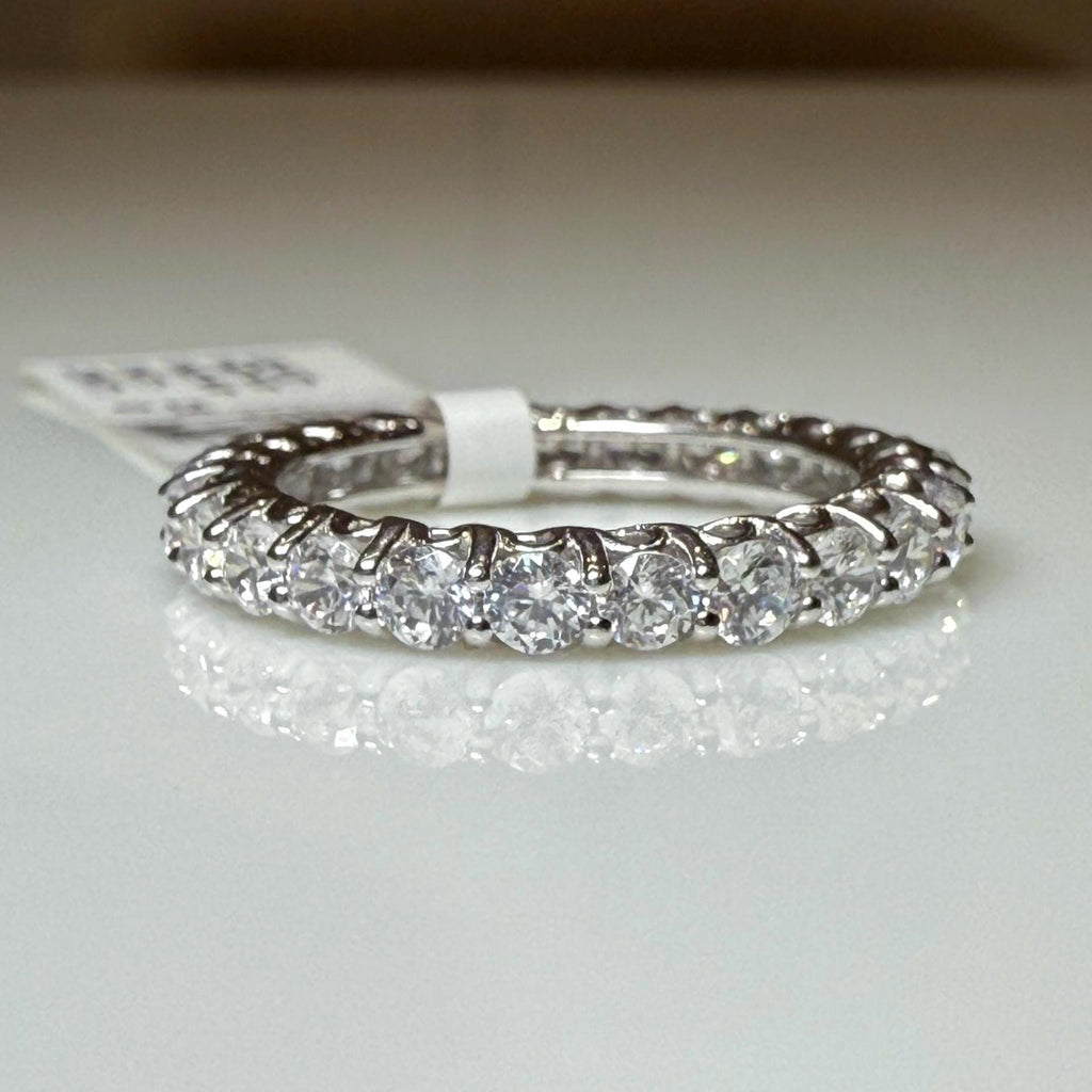 Lab Grown Diamond Eternity Band: 14K Gold Wedding Ring, SGL Certified