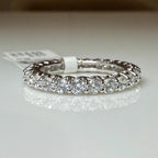 Lab Grown Diamond Eternity Band: 14K Gold Wedding Ring, SGL Certified