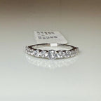 14K Gold Lab Grown Diamond Wedding Band: SGL Certified Stacking Ring