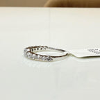 14K Gold Lab Grown Diamond Wedding Band: SGL Certified Stacking Ring