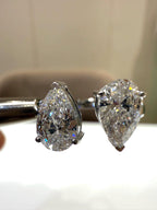 Lab Grown Diamond Toi et Moi Ring | 14K Gold Pear Cut Engagement Ring