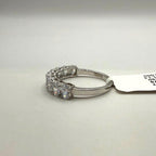 Oval Lab Grown Diamond Wedding Band: 14K Gold Half Eternity Ring
