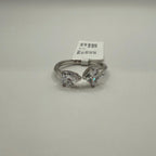 14k Gold Toi et Moi Ring: 2 Carat Lab Grown Pear & Princess Diamond